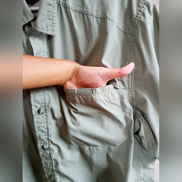 Men's REI Green Button Down Shirt - Picture 5 of 15